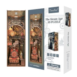 Tonecheer 3D Wooden Puzzle DIY Book Nook Kit (The Steam Age)