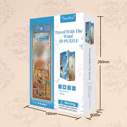 Tonecheer 3D Wooden Puzzle DIY Book Nook Kit (The Wind)