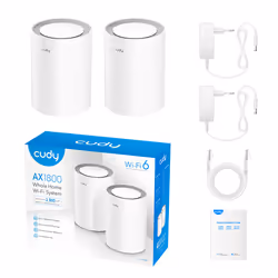 Cudy AX1800 Dual-band (2.4 GHz / 5 GHz) Wi-Fi 6 (802.11ax) White 1 Internal