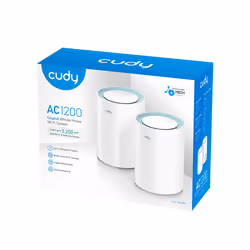 Cudy M1300 2-PACK mesh wi-fi system Dual-band (2.4 GHz / 5 GHz) Wi-Fi 5 (802.11ac) White 1 Internal - Additional view 4