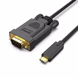 USB C to VGA 1.8 Meter Cable, USB Type-C to VGA Cable [Thunderbolt 3/4 Compatible] with iPhone 15 series, MacBook Pro/Air 202 ...