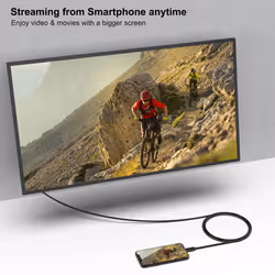 USB C to VGA 1.8 Meter Cable, USB Type-C to VGA Cable [Thunderbolt 3/4 Compatible] with iPhone 15 series, MacBook Pro/Air 2023, iPad Pro, iMac, S23,