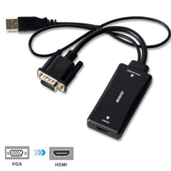 VGA to HDMI, Benfei VGA Input to HDMI Ouput Adapter with Audio Support and 1080P Resolution