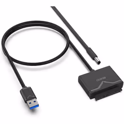 USB 3.0 to SATA Adapter for 2.5"/3.5" HDD/SSD, BENFEI USB 3.0 to SATA III Hard Drive Disk Adapter with 12V/2A Power Adapter