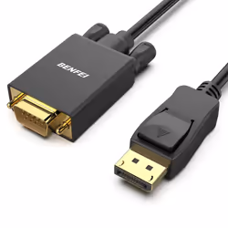 DisplayPort to VGA Cable, 0.9M Display Port of Computer/Laptop to VGA of Monitor/Projector Gold-Plated Adapter (Not Bidirecti ...
