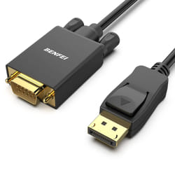 DisplayPort to VGA Cable, 0.9M Display Port of Computer/Laptop to VGA of Monitor/Projector Gold-Plated Adapter (Not Bidirectional,Not Compatible with