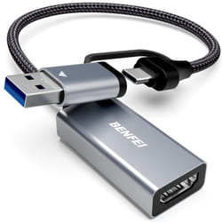 Video/Audio Capture Card supporting Full HD 1080P 60FPS for Streaming, Recording, Gaming, Compatible with Switch, PS4, PS5, Xbox, Work with PC/Windows