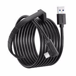 Link Cable 5 Meter Compatible with Oculus/Meta Quest 3, Quest2/Pro/Pico 4 Accessories and PC/SteamVR, High Speed PC Data Tran ...