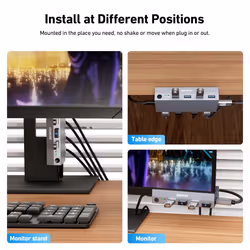 USB 3.0 HDMI KVM Switch(8K@60Hz) with 4 USB 3.0 Ports for 2 Computers Sharging Monitor Keyboard Mouse