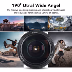 7artisans 7.5mm f2.8 Mark II APS-C Fisheye Wide Angle Manual Fixed Lens for Nikon Z Mirrorless Camera Z6 Z7 Z50