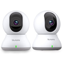 Pet Camera with Phone App,2K Security Camera Indoor 2PCS, Dog Camera WiFi Home Camera,360 Baby Monitor with Smart IR Night Vision,Siren,Motion