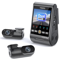 VIOFO A229 Plus 3 Channel Dash Cam  Dual STARVIS 2 Sensors  3-Channel HDR  1440P+1440P+1080P Front Inside and Rear Car Camera  5GHz Wi-Fi  V