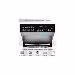 LLIVEKIT Air Fryer Oven with Rotisserie Mini Oven 26L Large Family Size Air Fryer Countertop Convection Oven Low Fat Oil-Less Cooking, Timer & Te
