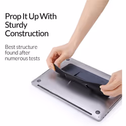 MOFT Invisible Slim Laptop Stand, Adhesive And Reusable, Adjustable Perfect Viewing Angles, Compatible with Laptops Up to 15.6" (Starry Grey)