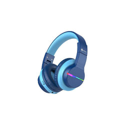 iClever Bluetooth Kids Headphones, BTH12 Colorful LED Lights Kids Wireless Headphones Over Ear with 74/85/94dB Volume Limited, 55H Playtime