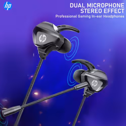 HP DHH-3113/DHH-3113C Gaming Headset With Microphone 3.5mm /Type-C earphoe for Mobile Phone Tablet Laptop - with 2 pairs fre ...