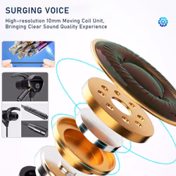 HP DHH-3113/DHH-3113C Gaming Headset With Microphone 3.5mm /Type-C earphoe for Mobile Phone Tablet Laptop  - with 2 pairs free original earmuffs