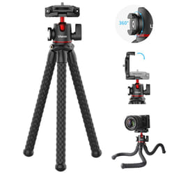 ULANZI MT-33 Camera Tripod Flexible Mini Tripod with 1/4"" Screw for Magic Arm Octopus Tripod Compatible with Iphone 12 Samsung Canon Nikon