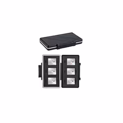 6 Slots XQD Card Holder, Water-Resistant Shockproof, XQD Card Case for Nikon Z6 Z7 D4 D850 D5 D500 D4S Panasonic Lumix DC-S1R ...