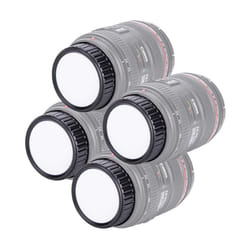 4 Pieces Rear Lens Cap for Canon EOS EF EF-S Mount Lenses DSLR Camera Accessory for Canon EOS 60D 70D 77D 80D 200D 600D 700D 800D 5D Mark II III IV