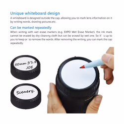2X Rear Lens Cap Cover for Sony E Mount Lens Sony ALC-R1EM Rear Lens Caps Replace - DIY Mark Focal Ranges, DSLR SLR Camera Accessory