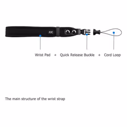 JJC Neoprene Camera Wrist Strap Quick Release DSLR Hand Strap for Sony a7C ZV-1 RX100 VI V IV III II VA,RX1R II Ricoh GR III ...