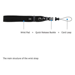 JJC Neoprene Camera Wrist Strap Quick Release DSLR Hand Strap for Sony a7C ZV-1 RX100 VI V IV III II VA,RX1R II Ricoh GR III II Canon G7X Mark III II