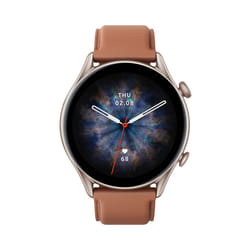 Amazfit GTR 3 Pro 3.68 cm (1.45") AMOLED 46 mm Digital 480 x 480 pixels Touchscreen Brown Wi-Fi GPS (satellite)