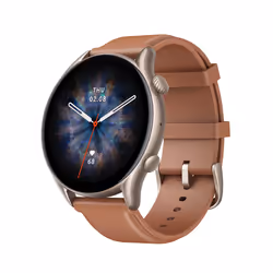 Amazfit GTR 3 Pro 3.68 cm (1.45") AMOLED 46 mm Digital 480 x 480 pixels Touchscreen Brown Wi-Fi GPS (satellite)