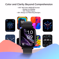 Amazfit GTS 2 4.19 cm (1.65") AMOLED 43 mm Digital 348 x 442 pixels Touchscreen Black Wi-Fi GPS (satellite) - Additional view 5