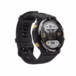 Amazfit T-Rex 2 3.53 cm (1.39") AMOLED 47 mm Digital 454 x 454 pixels Touchscreen Black, Gold GPS (satellite)