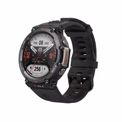 Amazfit T-Rex 2 3.53 cm (1.39") AMOLED 47 mm Digital 454 x 454 pixels Touchscreen Black GPS (satellite)