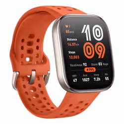 Amazfit Bip 6 Red 5 cm (1.97") AMOLED Digital 390 x 450 pixels Touchscreen Gold GPS (satellite) - Additional view 2