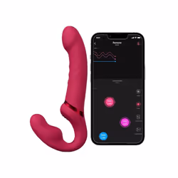 Lovense Lapis App Controlled Dual-Ended Vibrating Strapless Strap-On