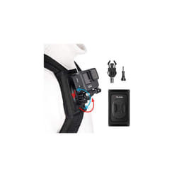 Backpack Shoulder Strap Mount for GoPro Hero 11 10 9 8 7 6 Max DJI OSMO Action Insta360 with 360 Rotational Adjustable Pad J Hook Bag Holder pack