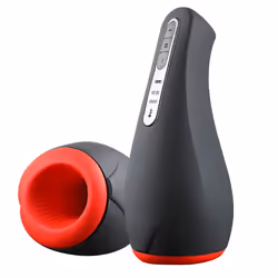 OTOUCH Airturn 1, Male stroker, Neutral, Black, Red, Acrylonitrile butadiene styrene (ABS), Silicone, 95 mm, 94 mm
