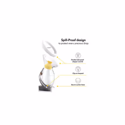 Medela Breast Milk Collector for Breastfeeding Moms, Silicone Milk Catcher, Milk Saver with a Suction Base and a lid for Storage for Everyday - Additional view 5