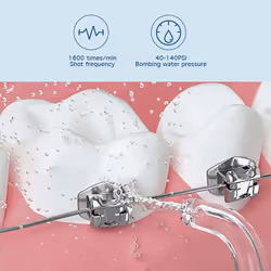 XIAOMI ENPULY M6 Plus Water Floss IPX8 Waterproof Teeth Dental Floss Portable Oral Irrigator Water Flosser - white