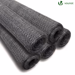 VOUNOT Chicken Wire Mesh, Metal Animal Fence, 13mm Holes, 1m x 25m, PVC Coated Grey - Additional view 7