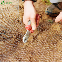 VOUNOT Chicken Wire Mesh, Metal Animal Fence, 13mm Holes, 1m x 25m, PVC Coated Green