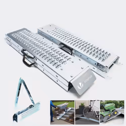VOUNOT Set of 2 Folding Loading Ramps Heavy Duty 400 kg Max Loading