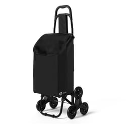 VOUNOT 6 Wheels Stair Climbing Shopping Trolley, 32L Black