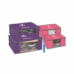 VOUNOT Vacuum Storage Bags for Clothes, Duvets, Pillows, Blankets, Set of 9