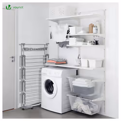 VOUNOT Clothes Drying Rack, Rolling 4-Tier Laundry Hanger