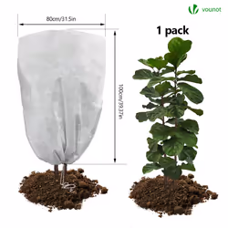 VOUNOT Set of 3 Plant Protection Winter Fleece Horticultural Fleece Jacket 0.8m x 1m