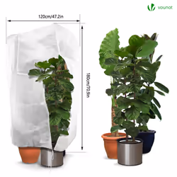 VOUNOT Set of 3 Plant Protection Winter Fleece Horticultural Fleece Jacket 1.2m x 1.8m