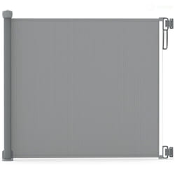 VOUNOT Retractable Stair Gate, Extend Up to 180cm Wide, Silent One-Hand Operation Safety Door Gate, Grey