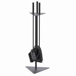 VOUNOT Fireplace Accessories Tools, 4 Piece Fireplace Companion Sets