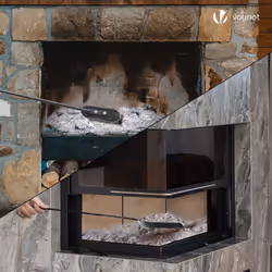 VOUNOT Fireplace Accessories Tools, 4 Piece Fireplace Companion Sets - Additional view 5