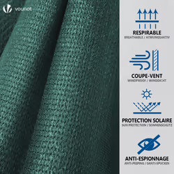 VOUNOT 1.8x10m Privacy Netting 230g/mÂ² HDPE Shading Net, 95% Shading Rate, Green - Additional view 3